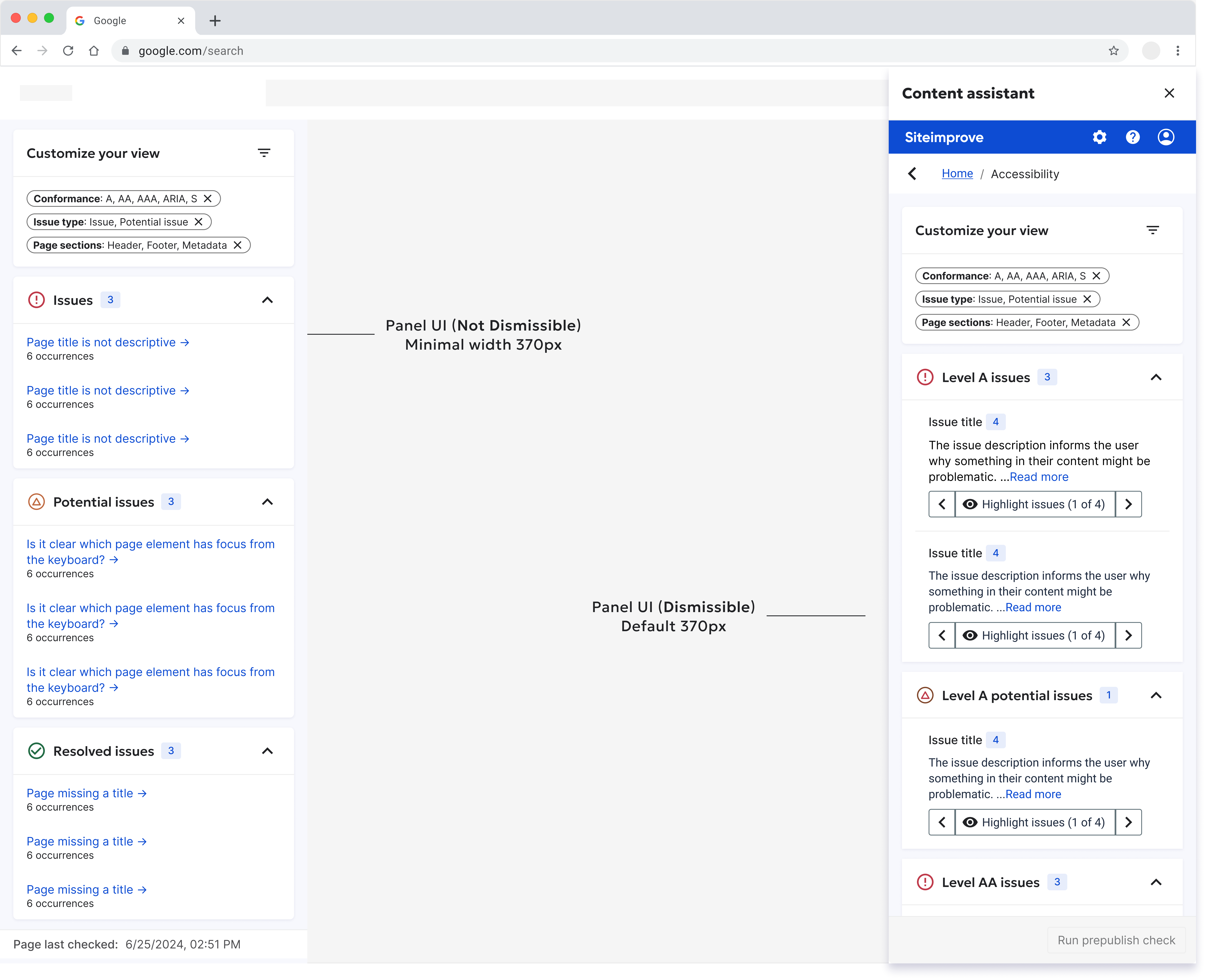 Panel UI