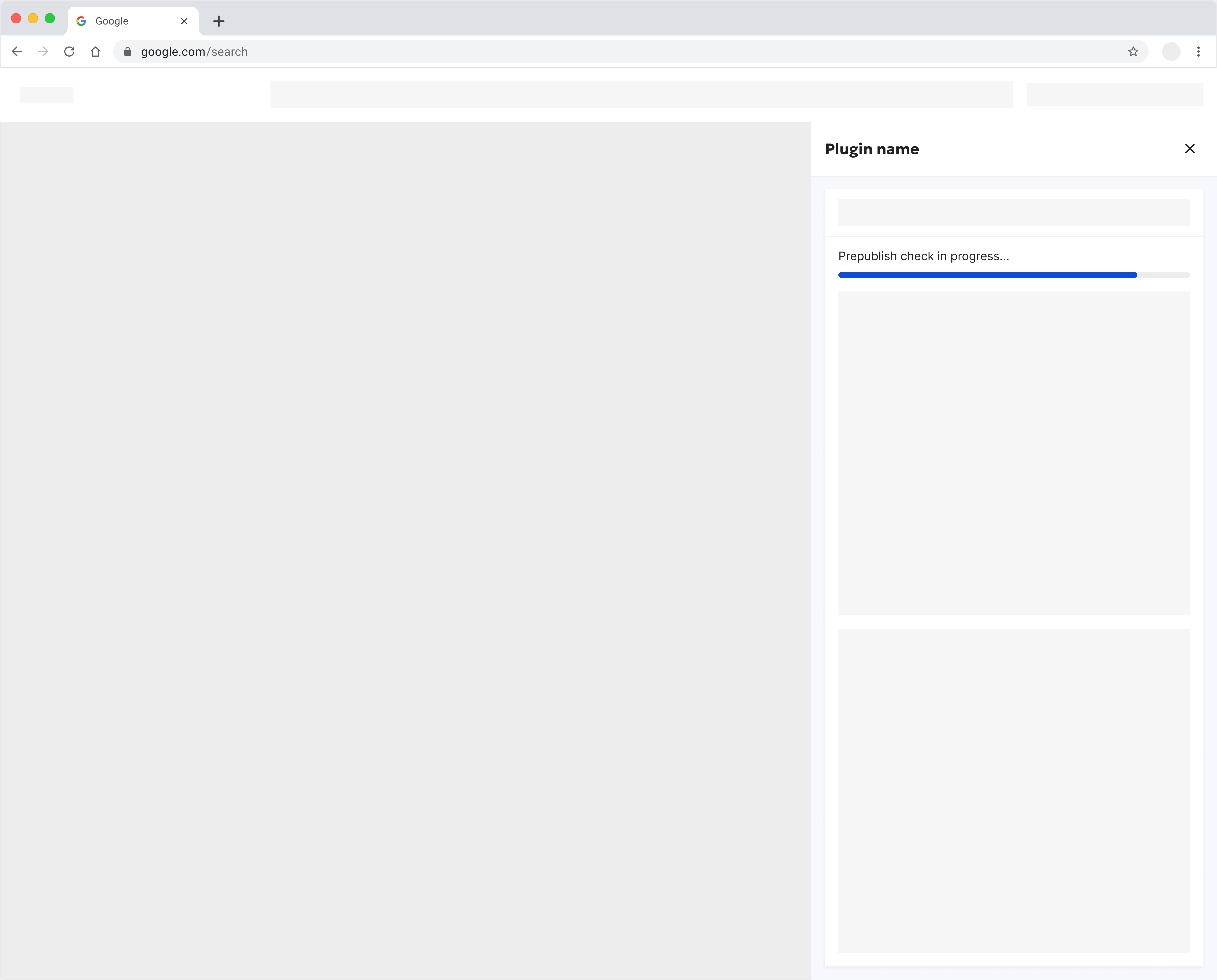 Mockup of Page Report
