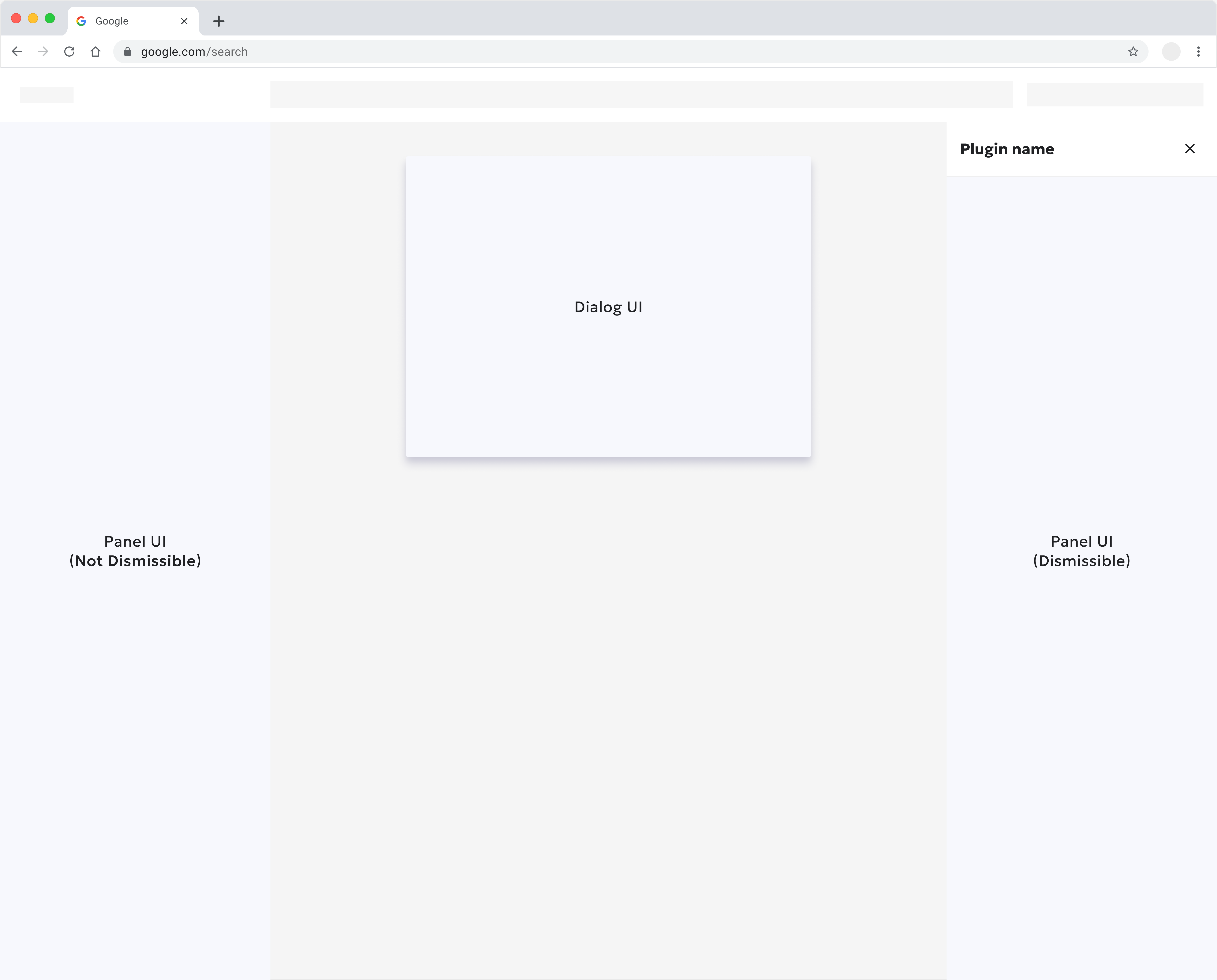 Two main UI options for Siteimprove plugins